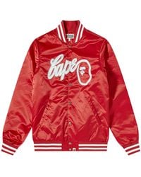 A Bathing Ape - Ape Head Baseball Varsity Jacket 001Ljh701002I" - Lyst