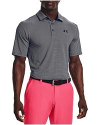Under Armour - Playoff 3.0 Chest Double Stripe Polo Shirt "Midnight 1378676 410" - Lyst