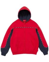 Supreme - Piping Zip Up Hooded Sweatshirt Su26562" - Lyst