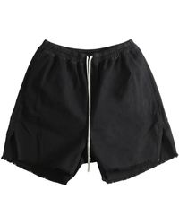 Rick Owens - Long Boxers Butt Zip Shorts Du02F6383 Cvs 09" - Lyst
