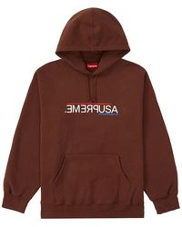 Supreme - Usa Hooded Sweatshirt "Dark" Fw21Sw79 Dark" - Lyst