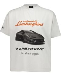 Balenciaga - X Lamborghini Logo Short Sleeve T-Shirt Shirt "Dirty Multi" Dotl 826344 Tsvp9 9012" - Lyst