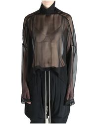 Rick Owens - Jumbo Tabard Cropped Top Rp01F6216 S 09" - Lyst