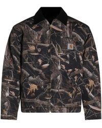 Carhartt - Og Detroit Jacket Heavy Stone Wash Camo Feather Tree" I035614 3X8 60" - Lyst