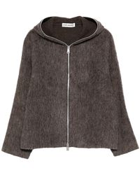 Our Legacy - Hairy Wool Full-Zip Hoodie "Mole" M2266Fm" - Lyst