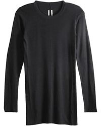 Rick Owens - Rib Long-Sleeve T-Shirt Ru02F4250 Rjsw 09" - Lyst