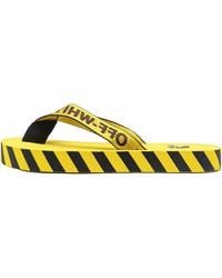 Off-White c/o Virgil Abloh - Industrial Flip Flops "Logo Tape - Lyst