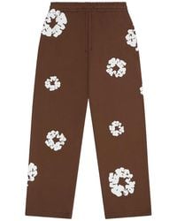 DENIM TEARS - Cotton Wreath Baggy Sweatpants "Dark" Dt660" - Lyst