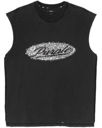 Purple Brand - Sequin Script Sleeveless T-Shirt P103 Tbds226" - Lyst