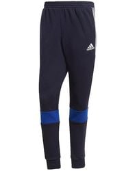 adidas - Essentials Fleece Colorblock Pants "Legend Ink Bold" H64178" - Lyst
