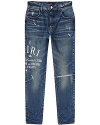 Amiri - Arts District Straight Fit Jeans "River" Pf23Mdf023 523" - Lyst