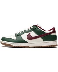 Nike - Dunk Low Retro "gorge Green / Team Red" Shoes - Lyst