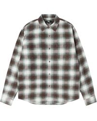 Stussy - June Plaid Shirt "Bone" Stus606" - Lyst
