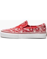 Vans - Classic Slip-on Lx "skull Bandana" Shoes - Lyst