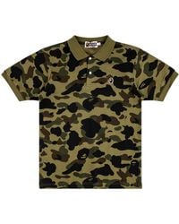 A Bathing Ape - 1St Ape Head One Point Polo Shirt M12001Xd Grx" - Lyst