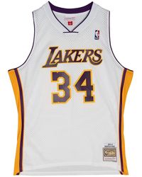 Mitchell & Ness - Nba Alternate Jersey Lakers 2002 Shaquille O'Neal Smjy4442 Lal02Sonwhit" - Lyst