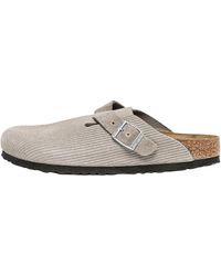 Birkenstock - Boston Embossed Corduroy "Suede Stone Coin" 1026211" - Lyst