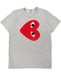 COMME DES GARÇONS PLAY - Sideways Heart Ss T-Shirt Az T264 051 1 4" - Lyst