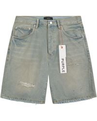 Purple Brand - Dirty Vintage Denim Shorts "Light" P059 Ldwi826" - Lyst