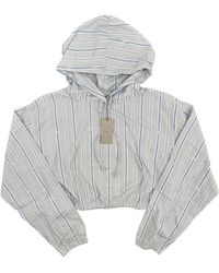 Kith - Clovis Logo Stripped Cropped Hoodie "Orbit" 258" - Lyst