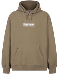 Supreme - Box Logo Hoodie "Fw23- Dark Sand" Su100153" - Lyst