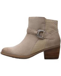 Clarks - Neva Buckle Boot "Stone Suede" 26179802" - Lyst
