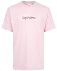 Supreme - Kaws Chalk Logo T-Shirt "Ss21" Su10621" - Lyst