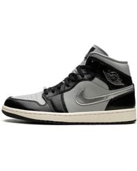 Nike - Air 1 Mid Se "black Chrome" Shoes - Lyst