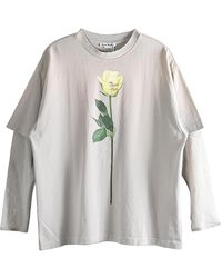 Acne Studios - Layered Graphic T-Shirt "Light" Fn Wn Tshi000872 Light" - Lyst