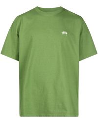 Stussy - Stock Logo Ss Crew Tee - Lyst
