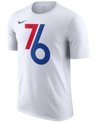 Nike - Essential City Edition Short Sleeve Logo T-Shirt "Nba 76Ers - Lyst