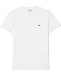 Lacoste - Crew Neck Pima Cotton Jersey T-Shirt Th6709 001" - Lyst