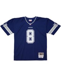 Mitchell & Ness - Nfl Troy Aikman Dark Jersey "1996 Dallas Cowboys - Lyst