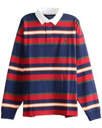 Polo Ralph Lauren - Yarn-Dyed Rugby Big Fit Long-Sleeve Polo Shirt "Newport 710B26315001" - Lyst