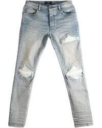 Amiri - Mx1 Ultrasuede Skinny Jeans "Antique" Am5Je006 000F" - Lyst
