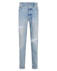 Amiri - Paint Drip Logo Straight-Fit Jeans "Clay" - Lyst