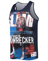 Mitchell & Ness - Slam Sublimated Tank "Kenyon Martin" Tmtk3448-Njnyykmtnavy_S" - Lyst