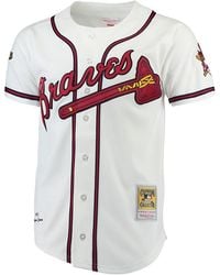Mitchell & Ness - Mlb Chipper Jones Home Jersey "1995 Atlanta Braves - Lyst