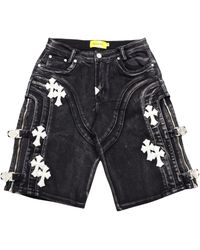 GUAPI - Cross Buckle Shorts "Obsidian" Gua02" - Lyst