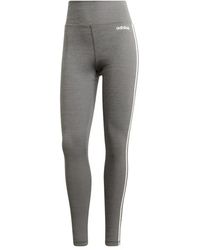 adidas - Designed 2 Move 3-Stripes High-Rise Long Tights "Dark Heather Fi0830" - Lyst