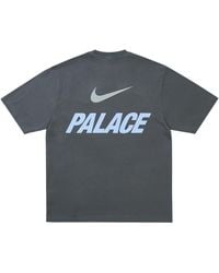 Palace - Nike Font Swoosh T-Shirt "Charcoal" P0136" - Lyst