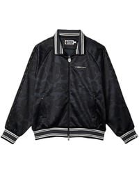 A Bathing Ape - Solid Camo Bathing Ape Logo Relaxed Fit Track Jacket 001Zpk701314Mblk" - Lyst