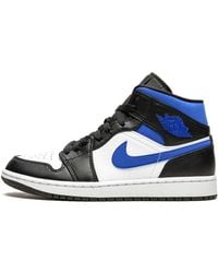 Nike - Air 1 Mid "racer Blue / Black / White" Shoes - Lyst