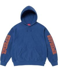 Supreme - Collegiate Sleeve Hooded Sweatshirt "Dark Royal" Su28694" - Lyst