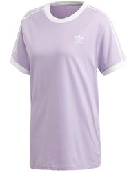 adidas - Originals 3-Stripes T-Shirt "Lilas Blanc" Dv2589" - Lyst