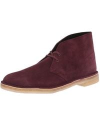 Clarks - Originals Desert Boot "Bordeaux Suede" 382228 Bordeaux Suede" - Lyst