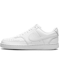Nike - Court Vision Lo "triple White" Shoes - Lyst