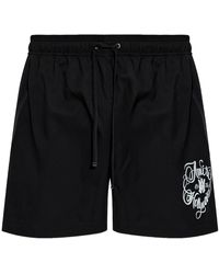 Amiri - Hollywood Swim Trunk Amb0Sw1001 001 Blac" - Lyst