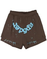 Sp5der - Og Web Double Layer Shorts 378" - Lyst