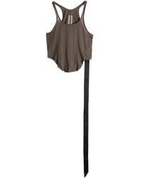 Rick Owens - Basic Tank Cropped Top "Dark Dust" Ds01F4100 Bh 78" - Lyst
